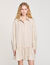 Rhinestone striped shirt dress
