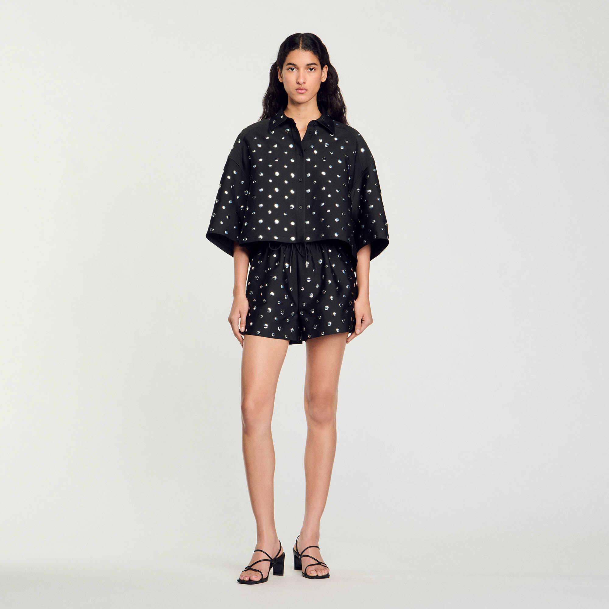 Stud-embellished shirt