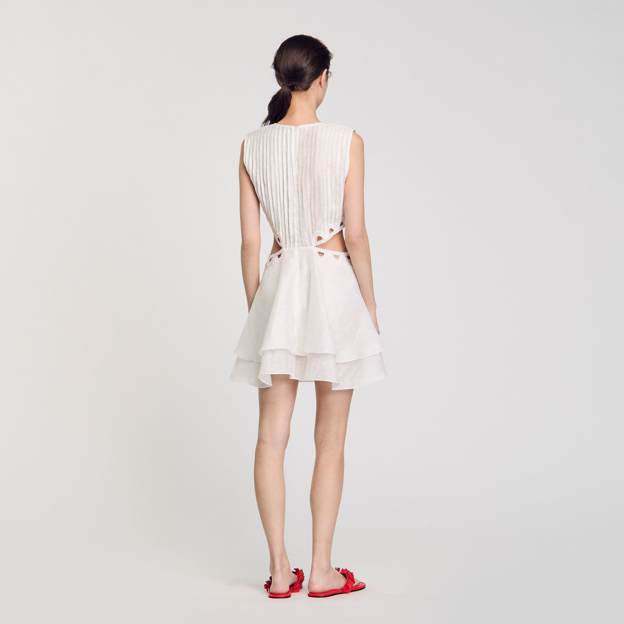 Short dress with cutouts
