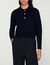 Knit polo neck jumper