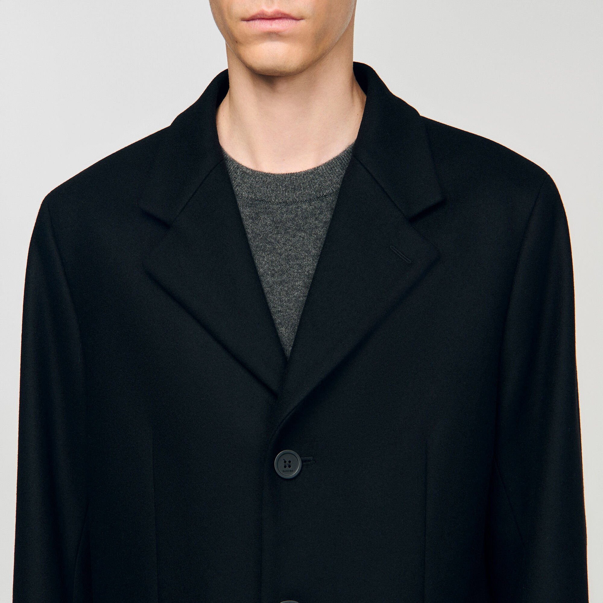 Wool and cashmere coat
