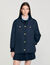 Puffer jacket with teddy collar