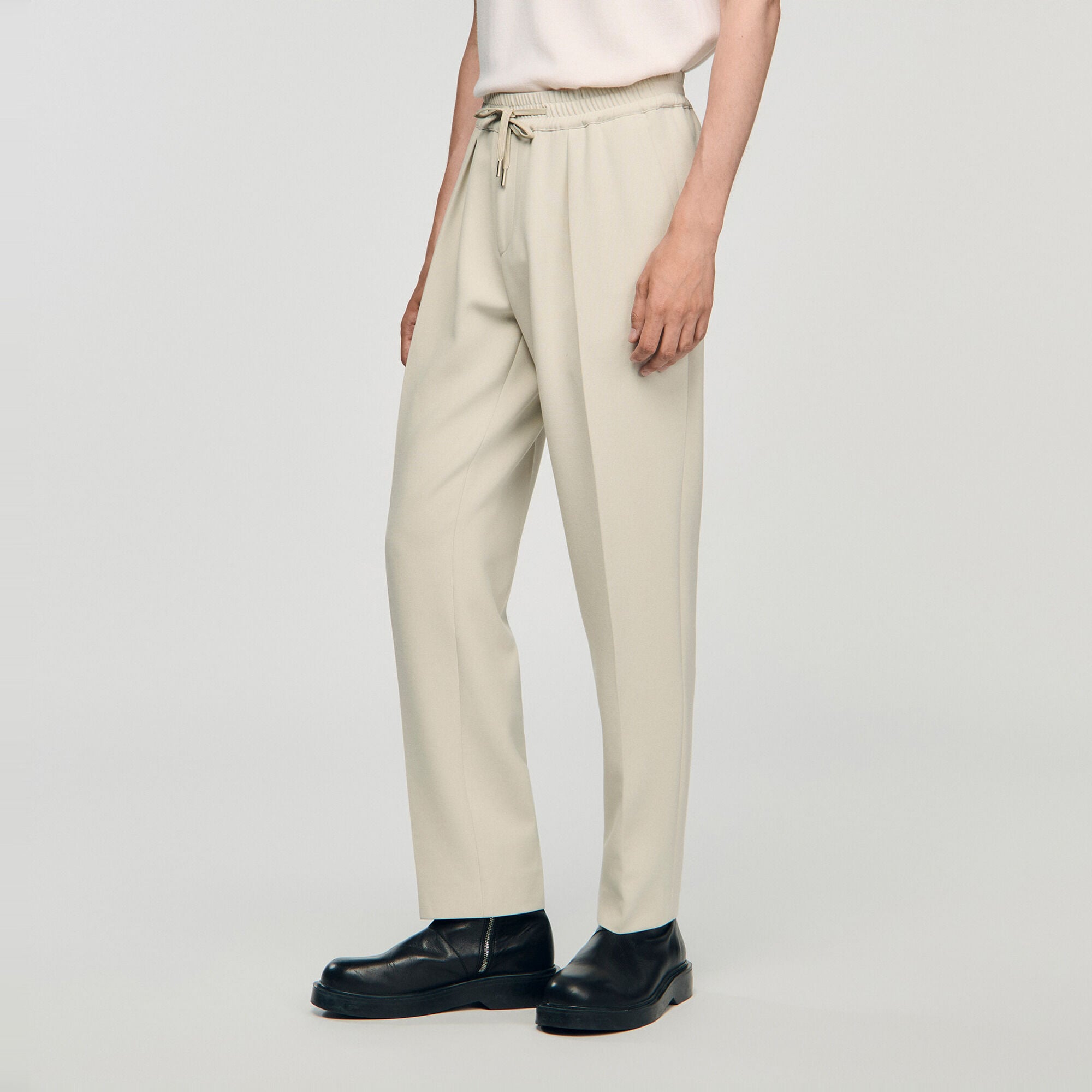 Elasticated straight trousers - Men | Sandro