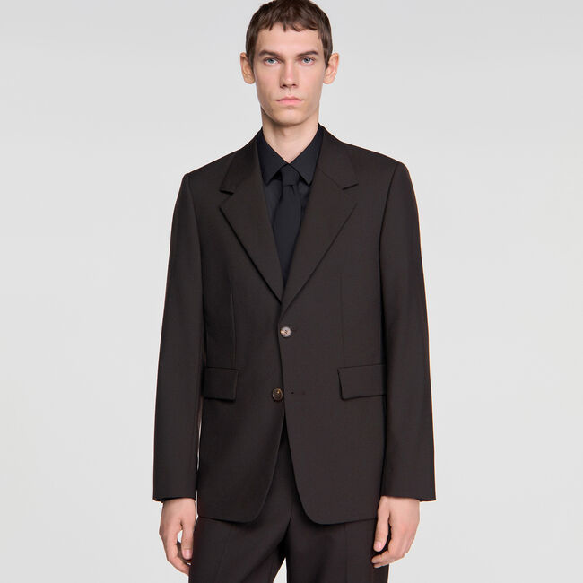 Virgin wool suit jacket - Men | Sandro