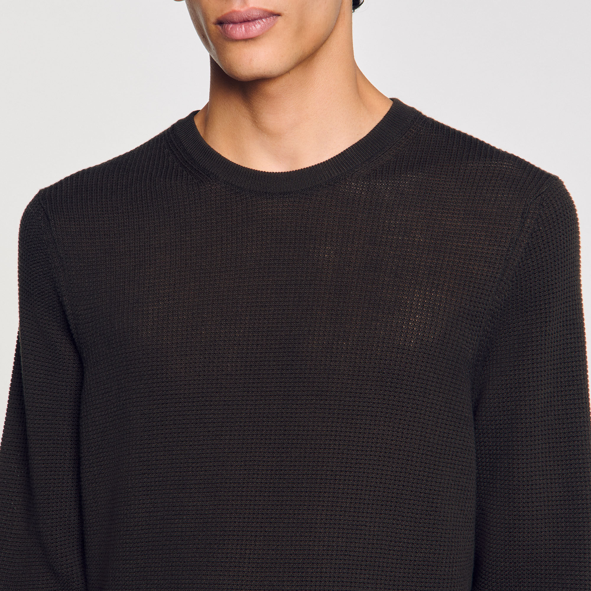 Textured knit jumper