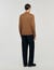 Wool jumper with zip collar