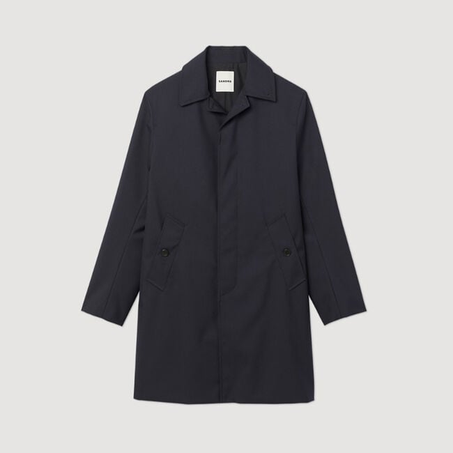 Waterproof technical fabric coat - Men | Sandro
