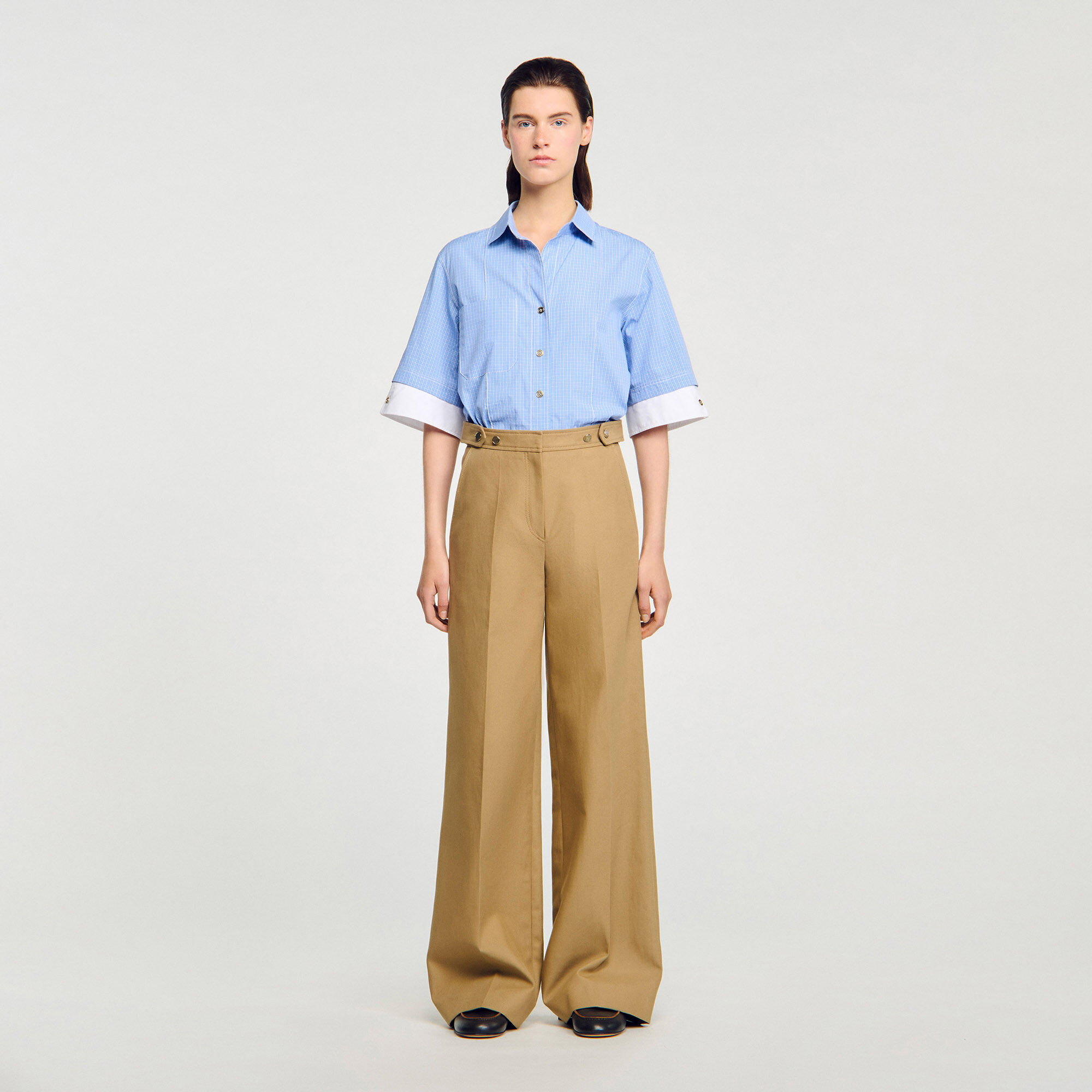 Cotton suit trousers