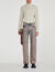 Wool jumper with zip collar