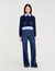 Cropped wool and cashmere jumper
