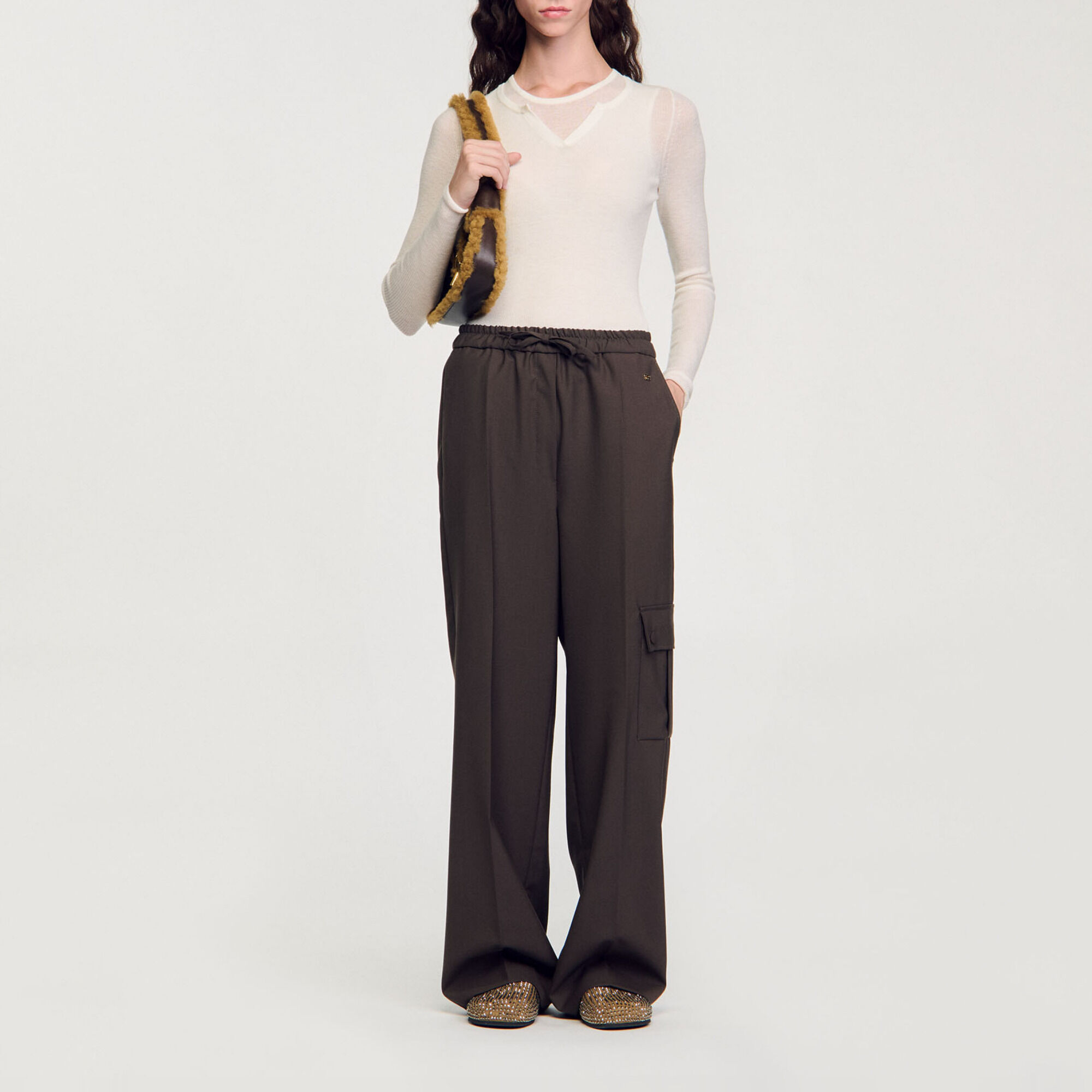 Elasticated waist trousers - Women | Sandro