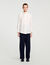 Silk shirt with gathered collar