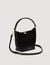 Mini Tangoso suede and leather bag