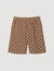 Square Cross printed shorts