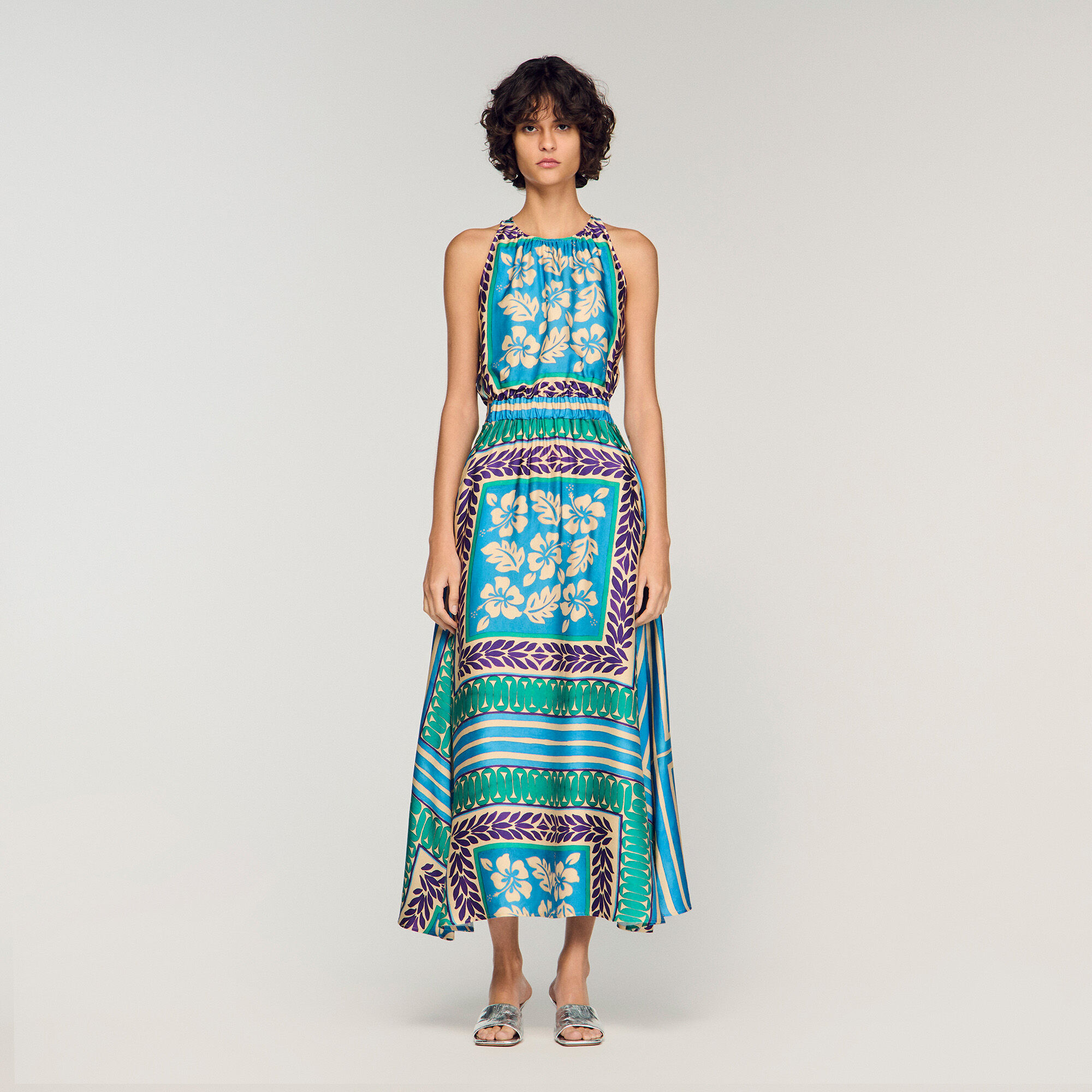 Floral print maxi dress
