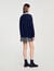 Long two-tone cardigan
