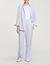 Rhinestone striped trousers