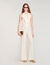 Buttoned-slit straight-leg trousers