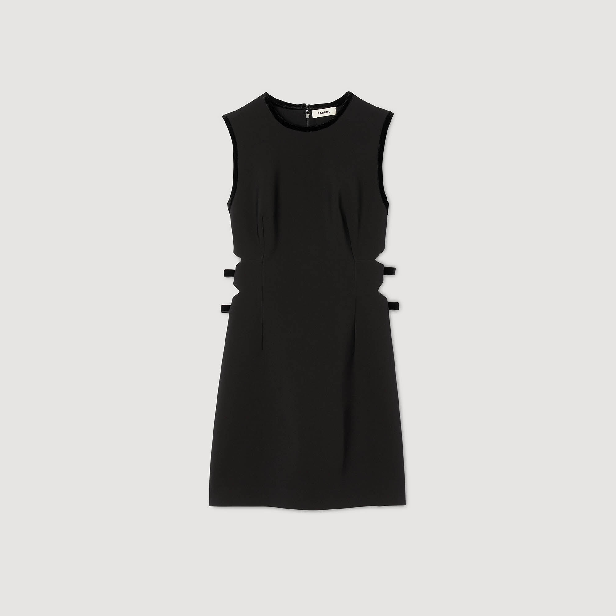 Short dress with cutouts