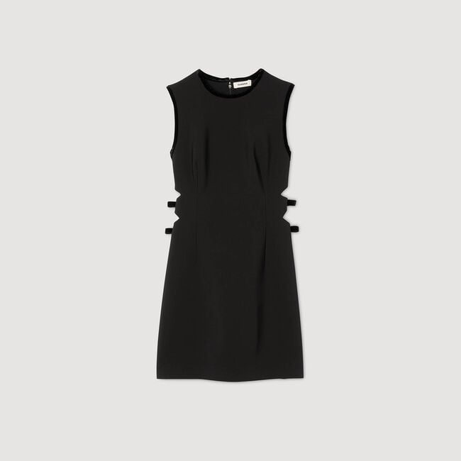 Short dress with cutouts