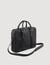 Large briefcase in coated canvas