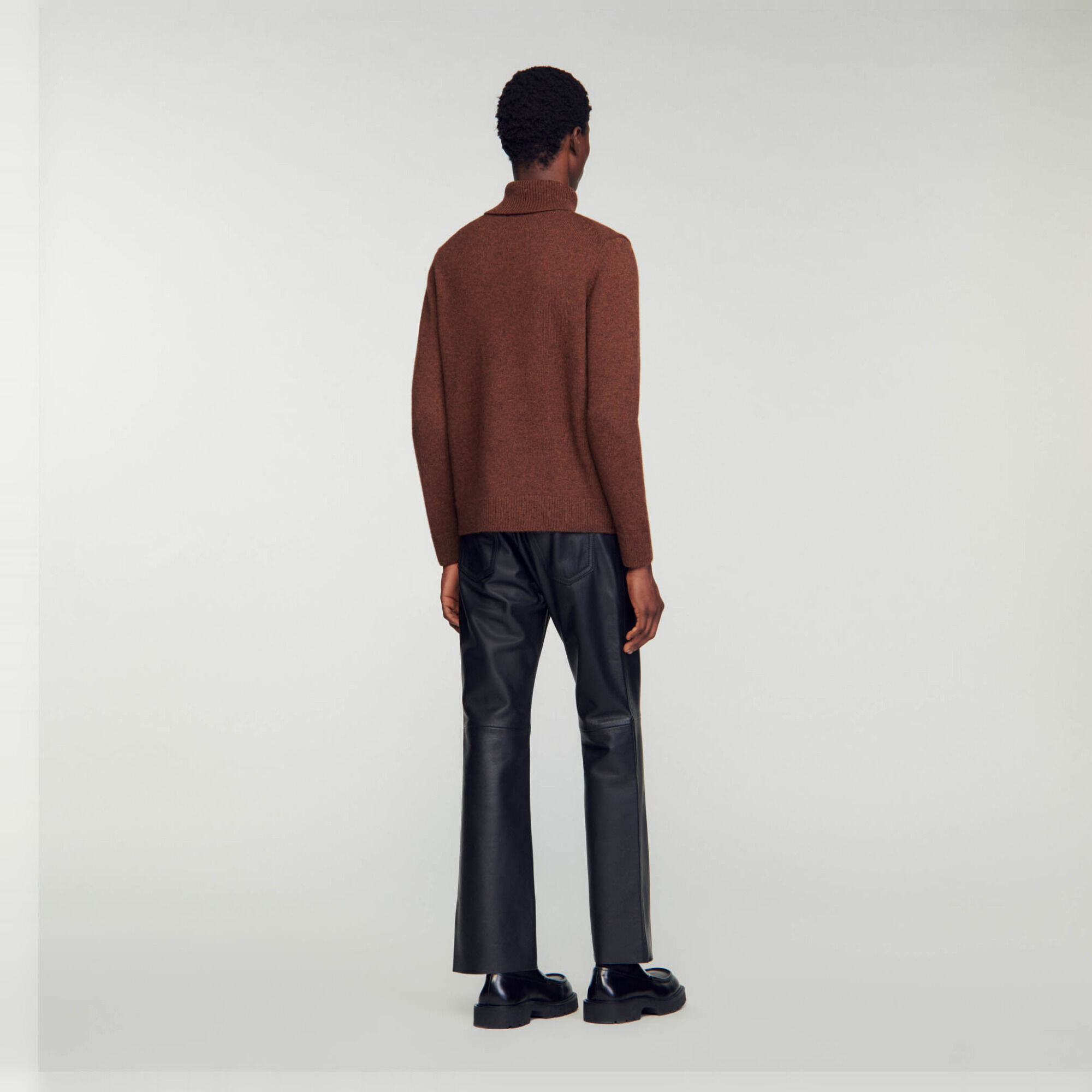 Wool and cashmere turtleneck jumper