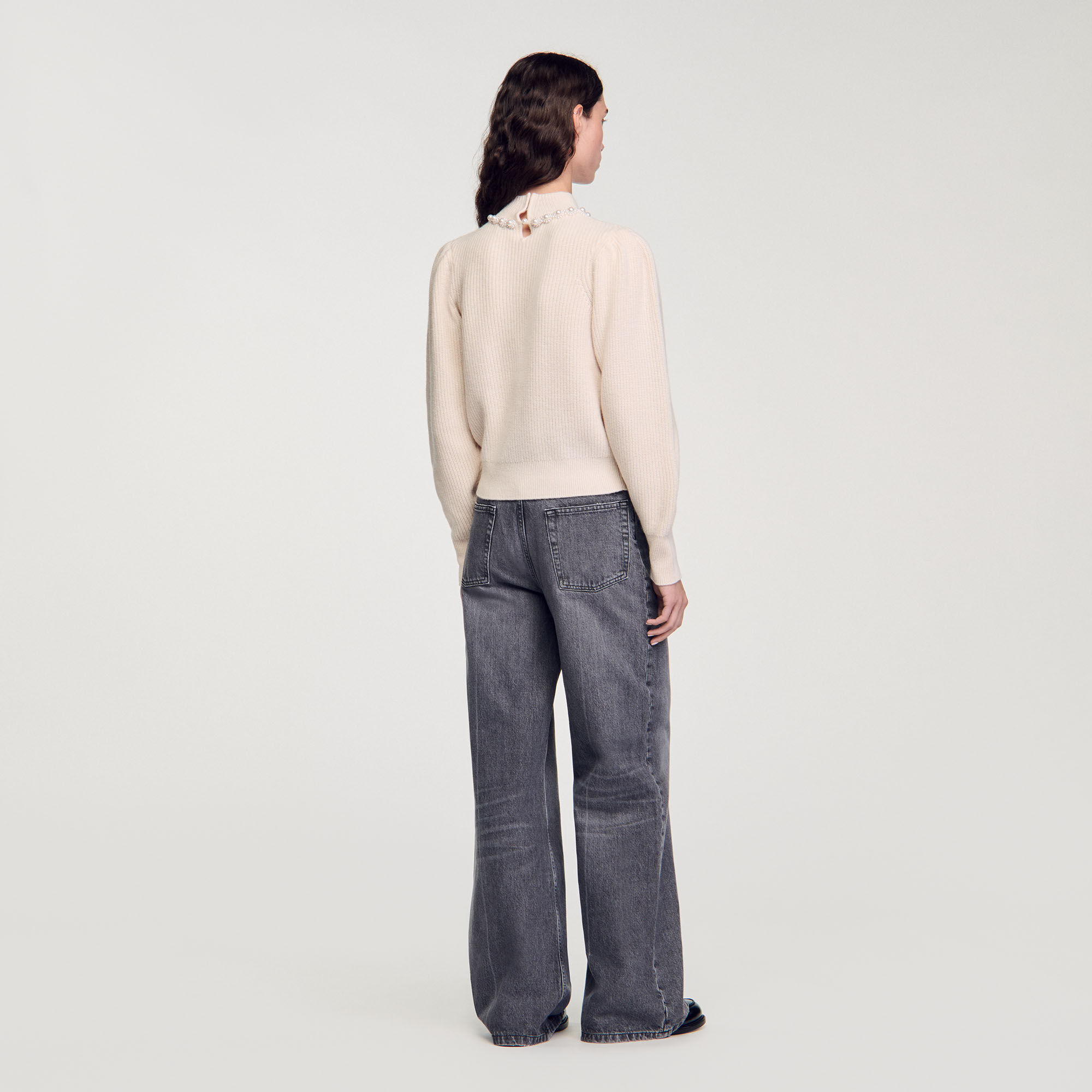 Ribbed wool and cashmere jumper