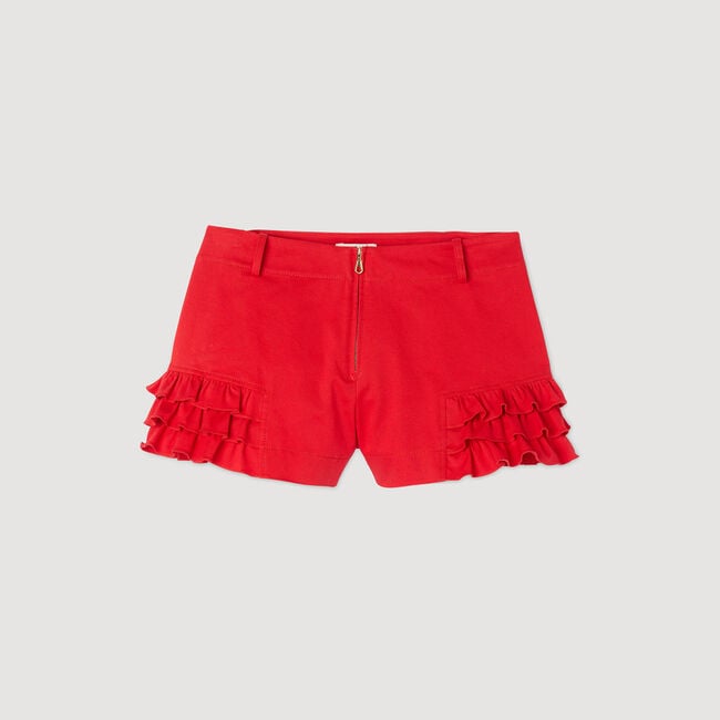 Ruffled shorts