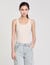 Rib knit vest top