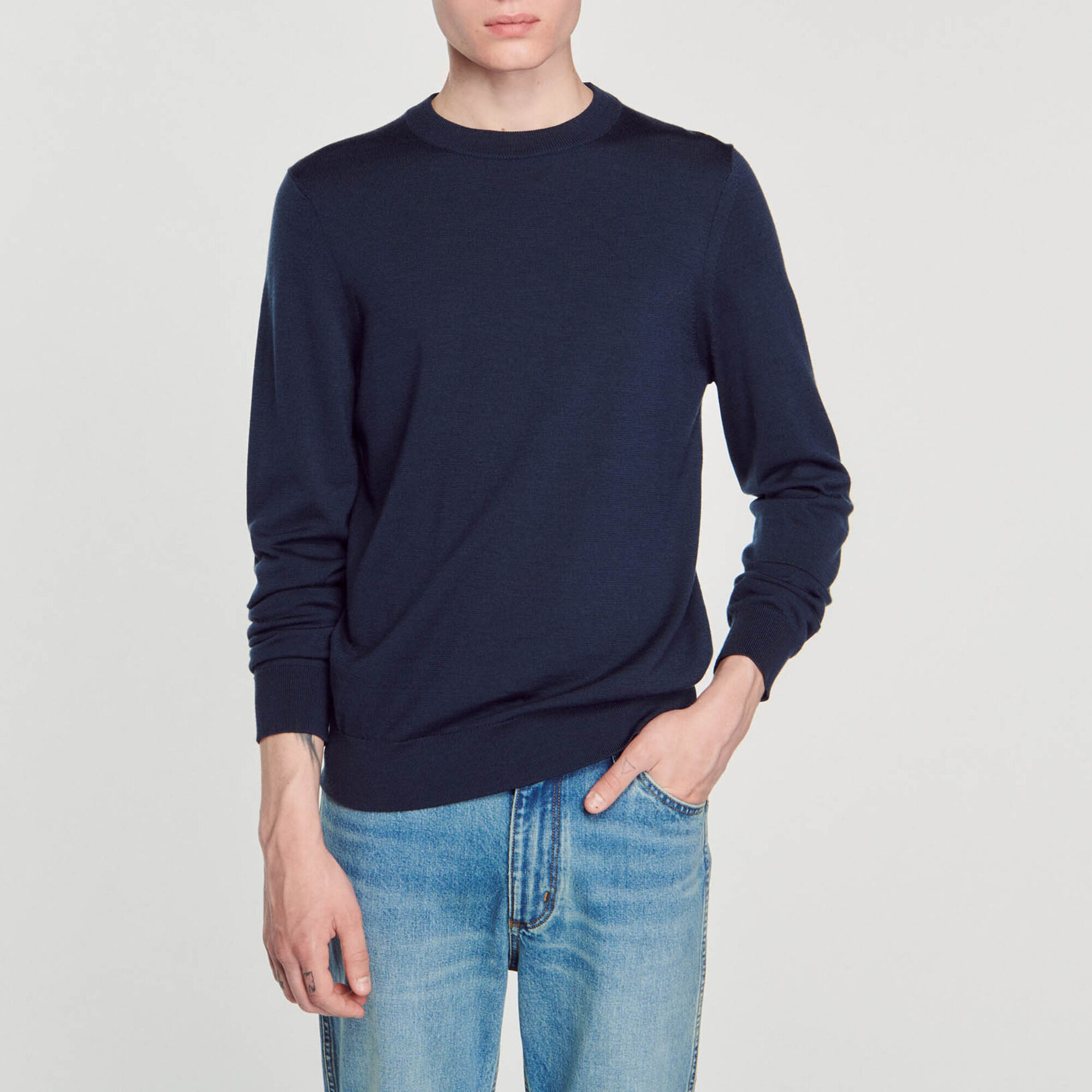 Fine knit wool sweater