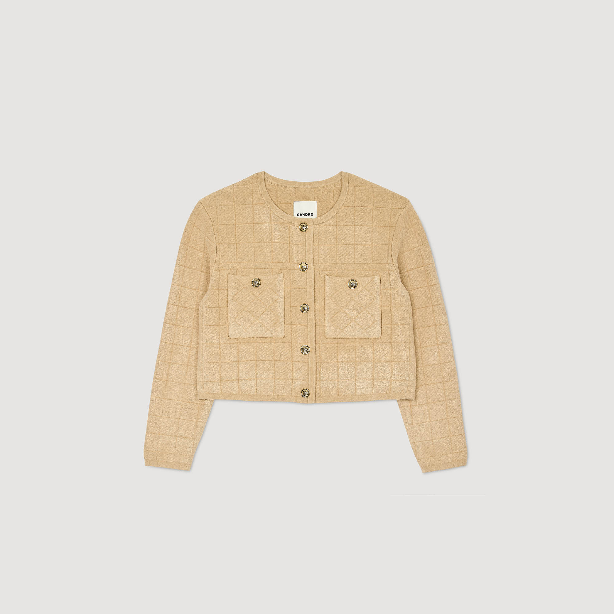 Short knit jacket