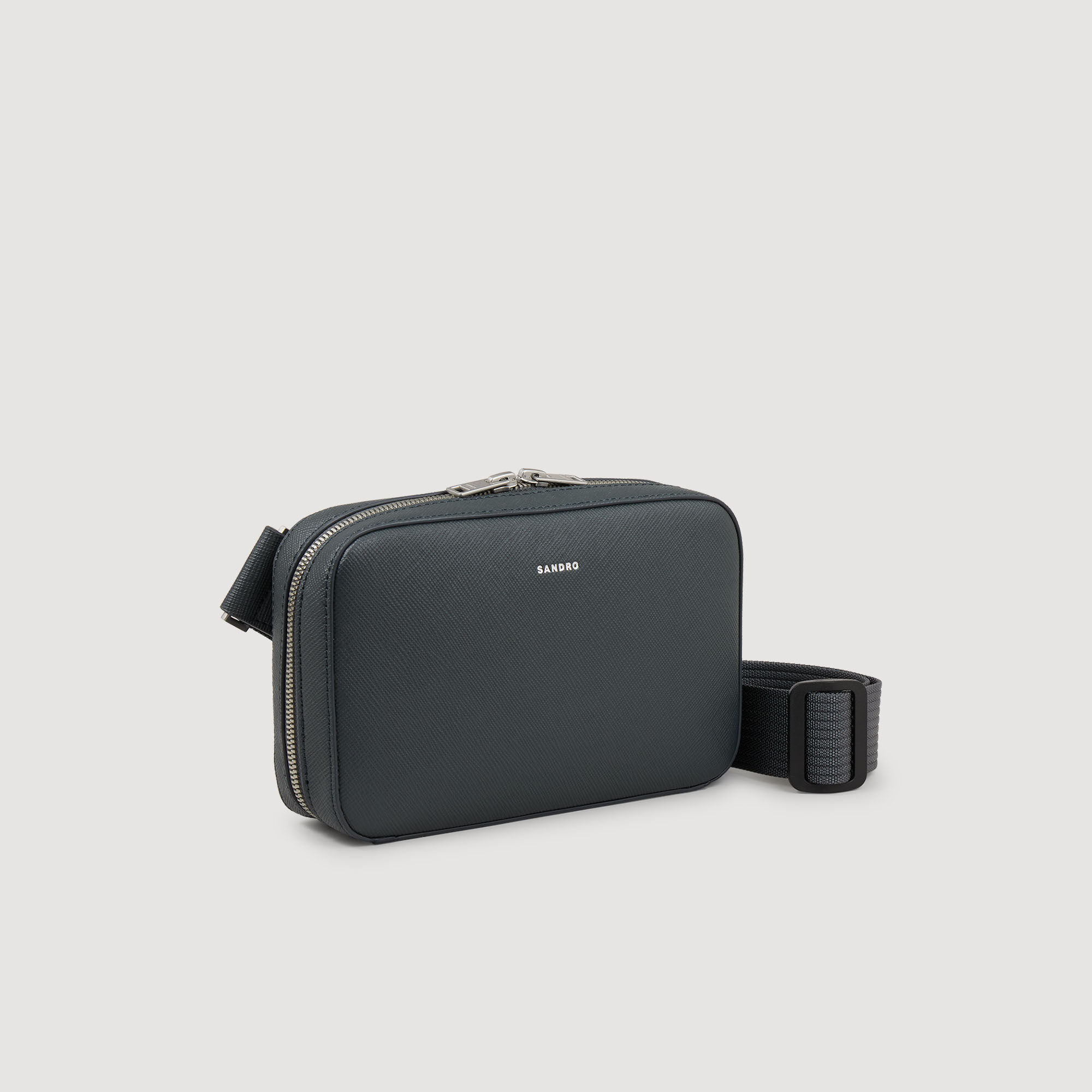 Small reconstitued leather bag