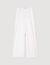 Topstitched wide-leg jeans
