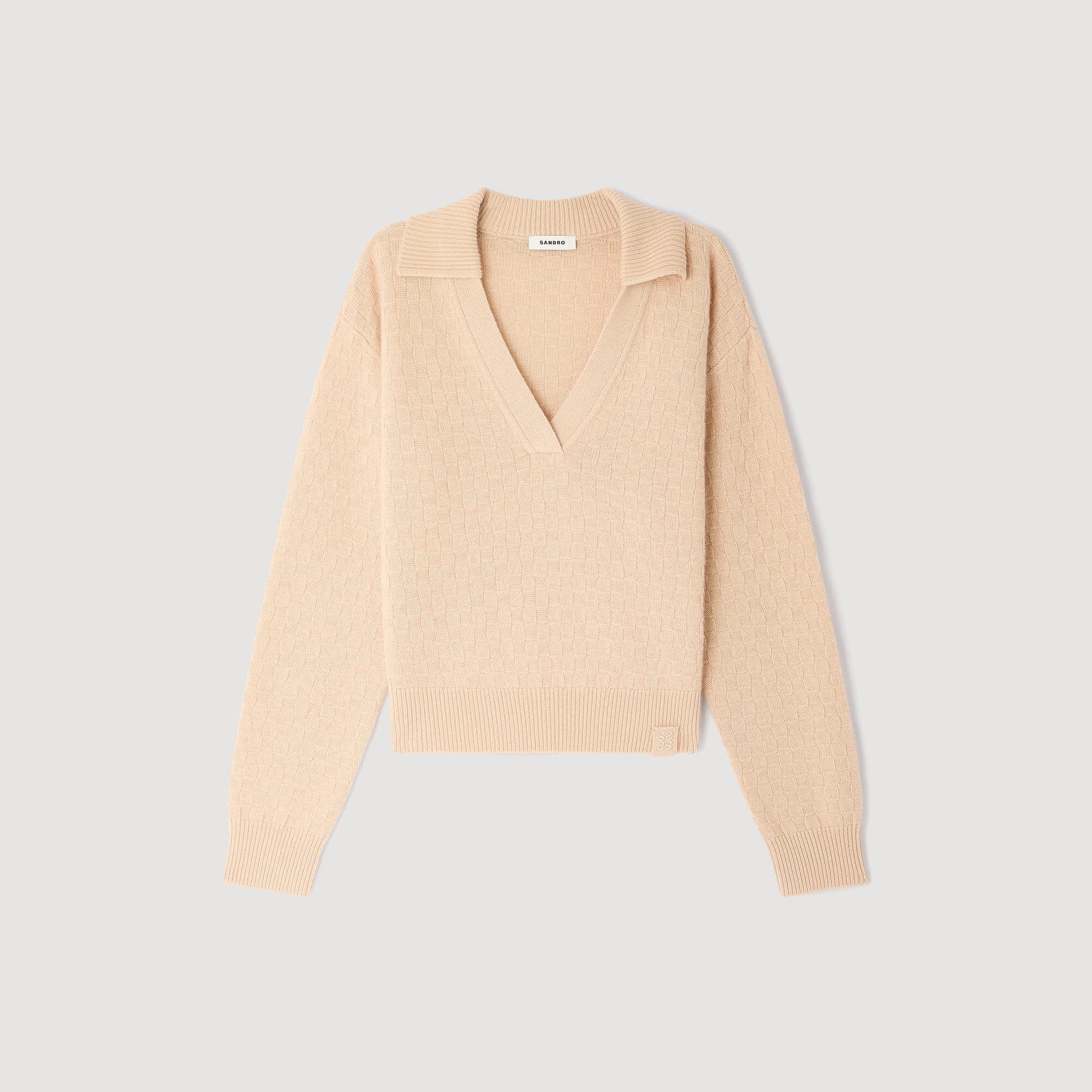 Polo-neck jumper