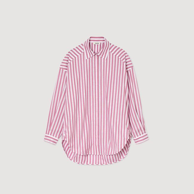 Striped rhinestone shirt