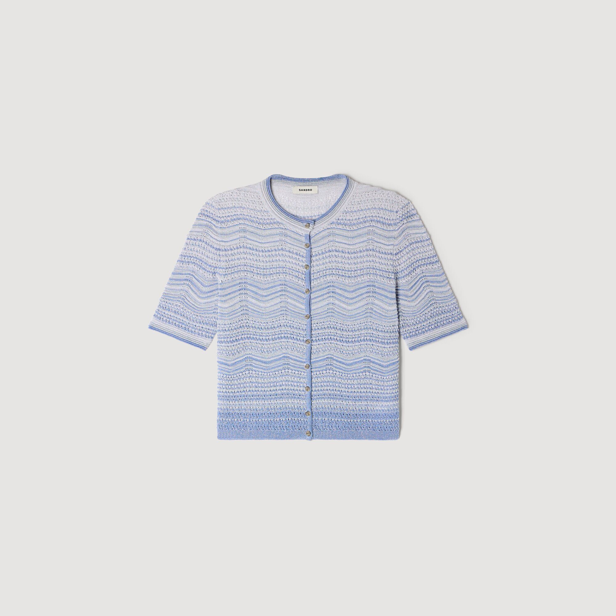 Decorative knit cardigan
