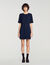Short dress with ring belt