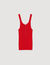 Rib knit vest top