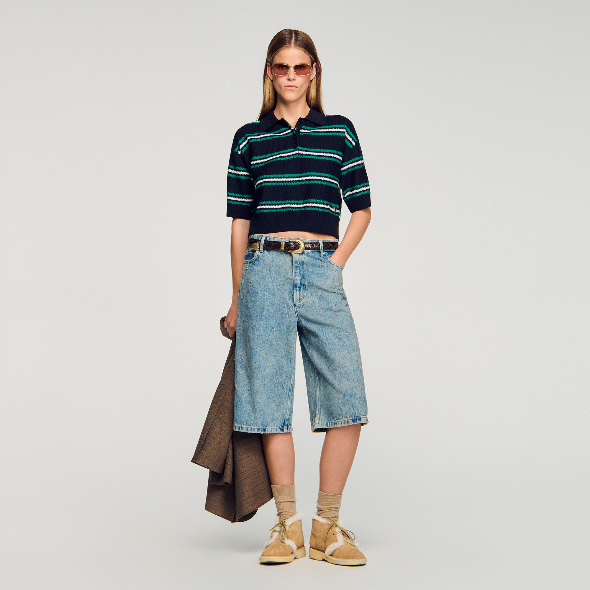 Polo-neck jumper