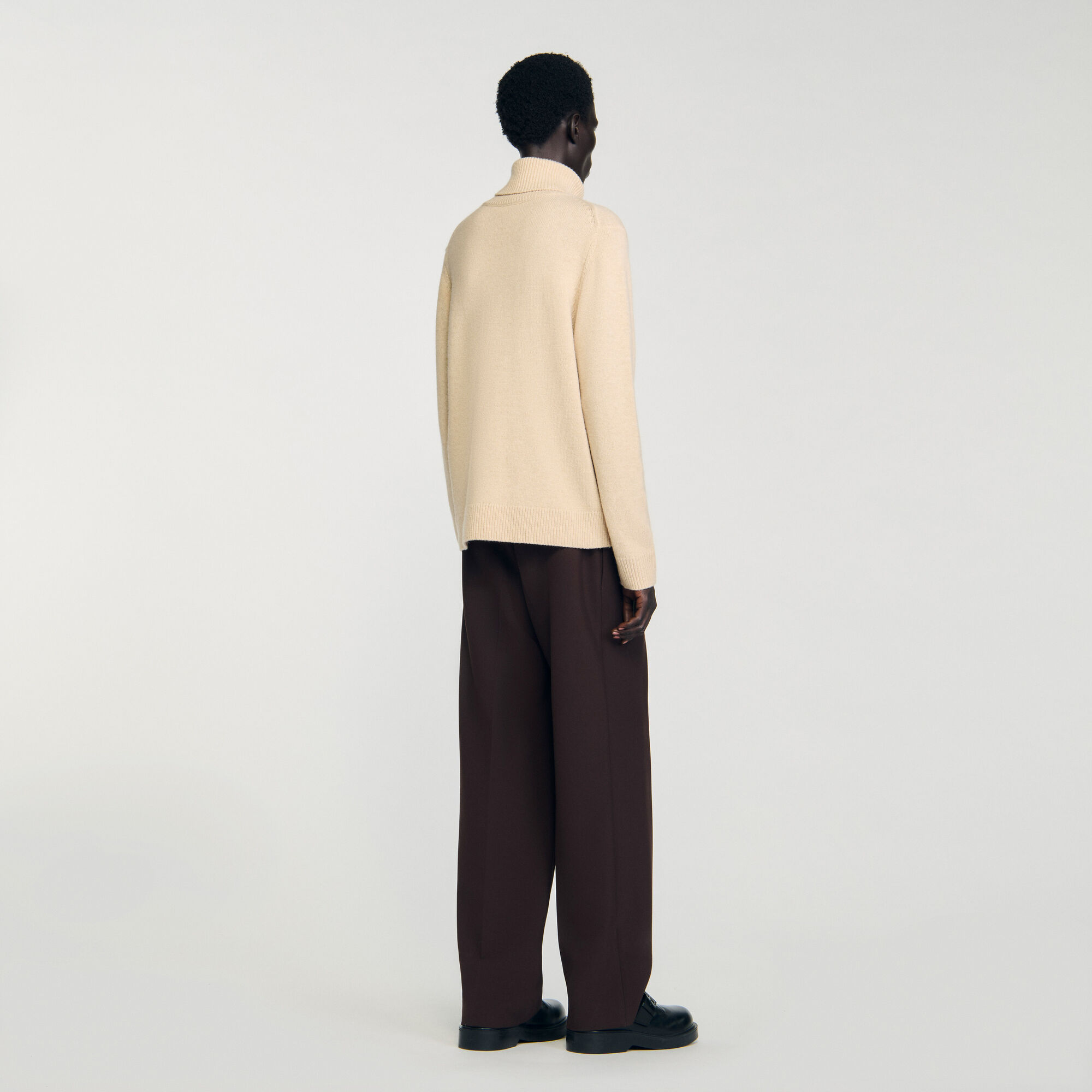 Wool and cashmere turtleneck jumper