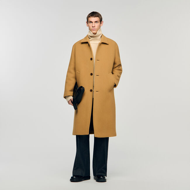 Wool and cashmere coat