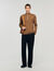 Wool jumper with zip collar