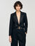 Short satin bow jacket
