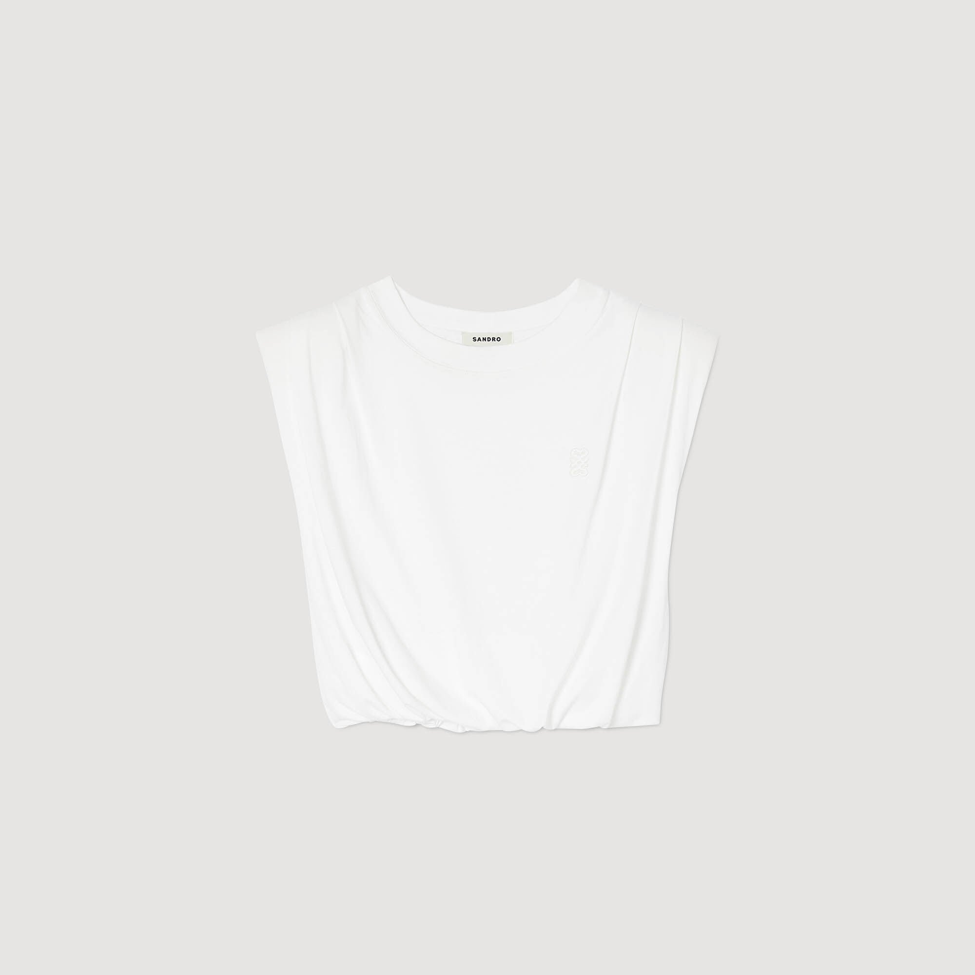 Short cotton T-shirt