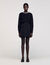 Short skirt with stitched pleats