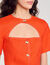 Crop top with cutaway design