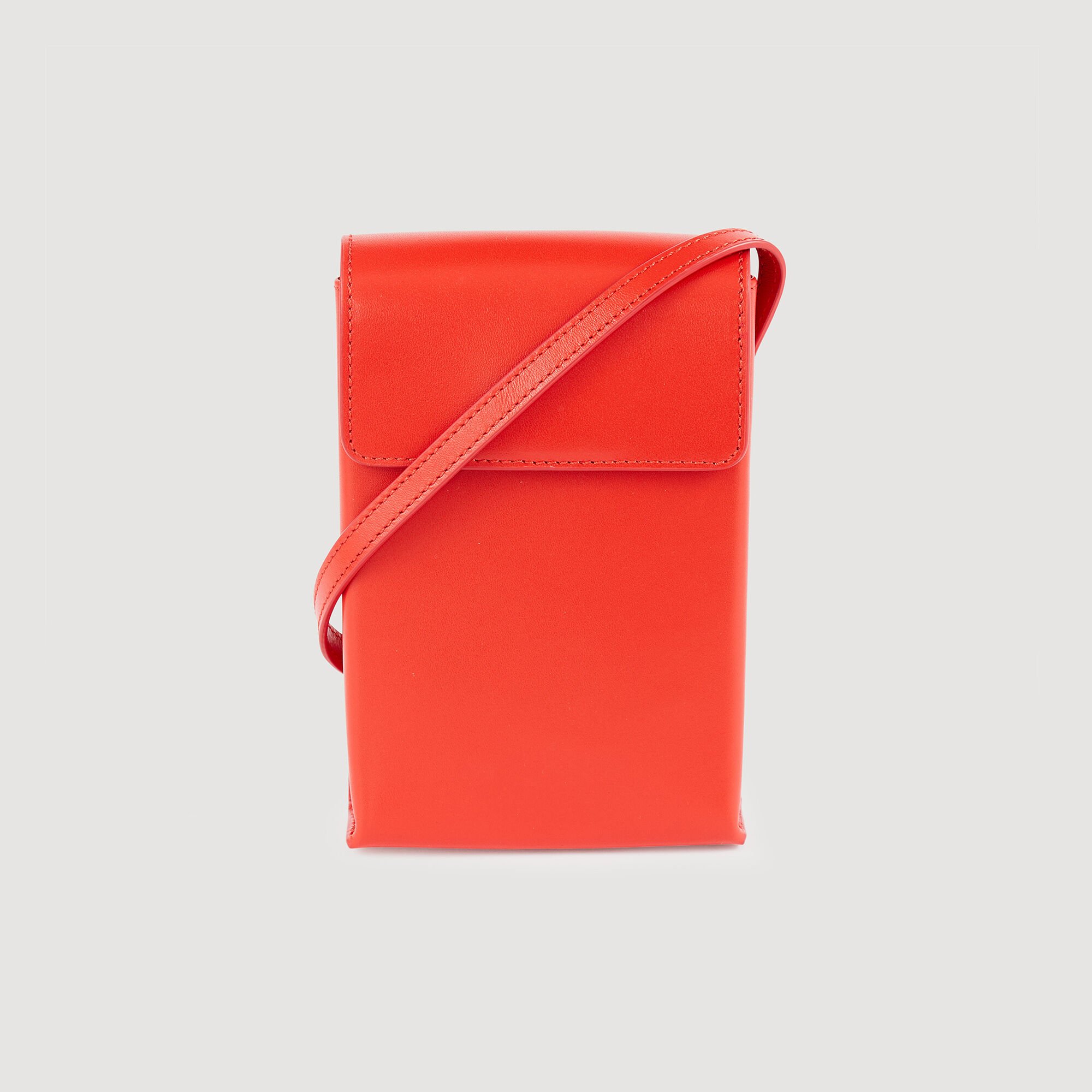 Small smooth leather shoulder bag