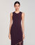 Fringed and beaded maxi dress