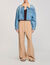 Denim jacket with studs