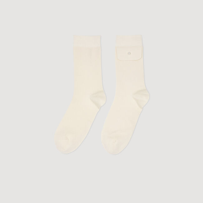 Socks with bead detail